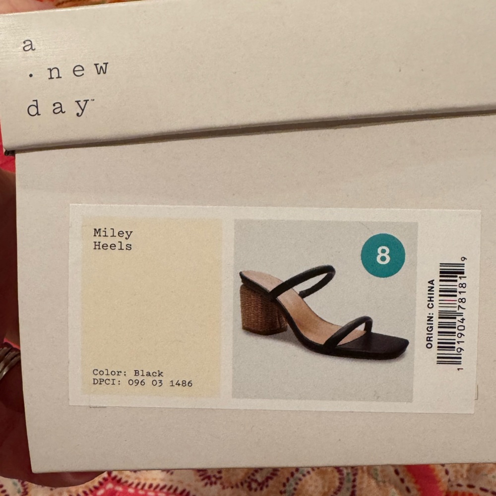A New Day Black and Tan Wedge Heels